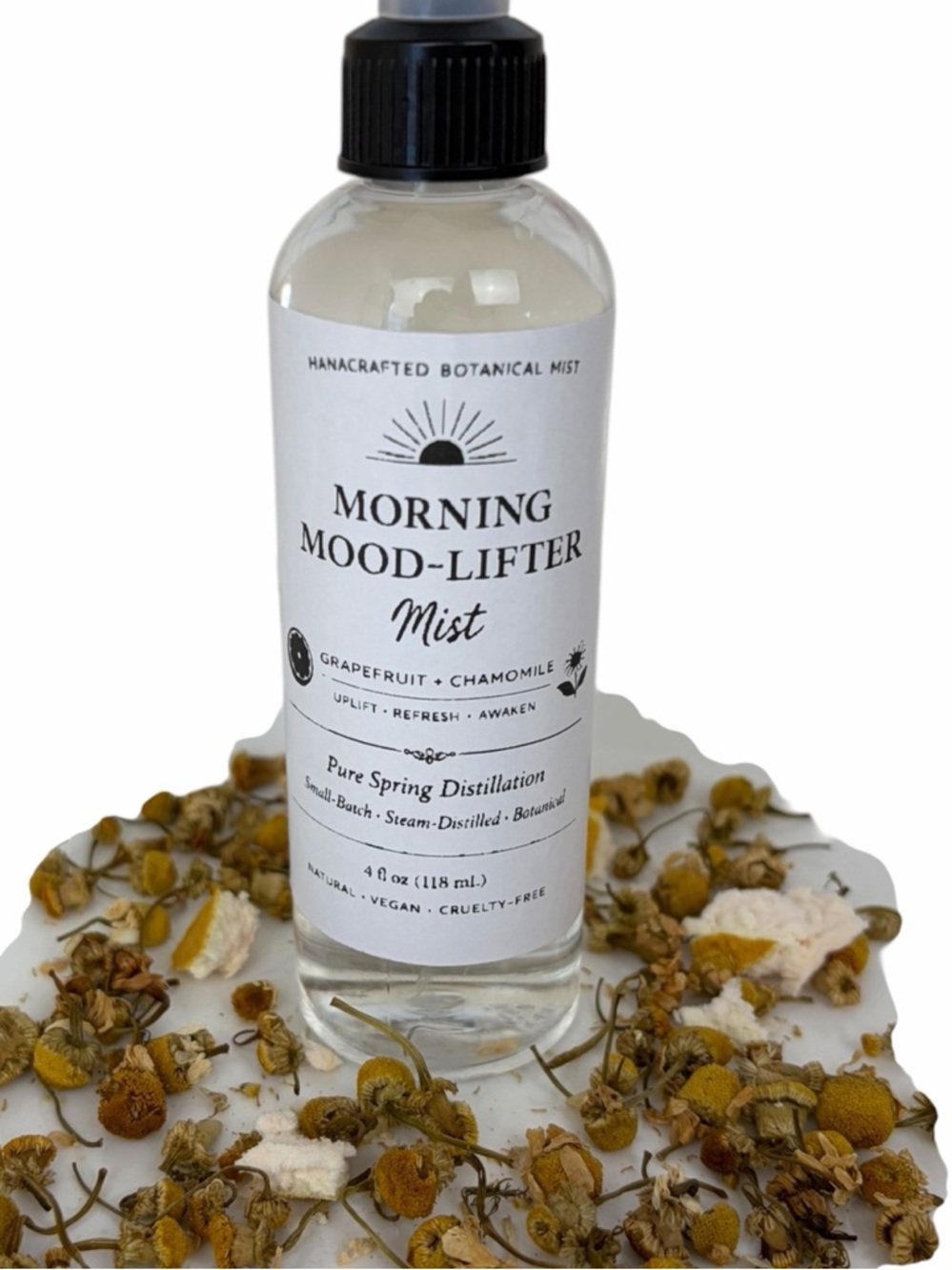 Morning Mood-Lifter Botanical Mist Grapefruit Chamomile 4 oz Natural Spray